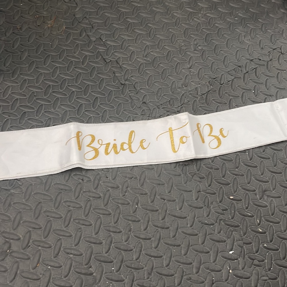 Bride To Be Sash And Headband View 3